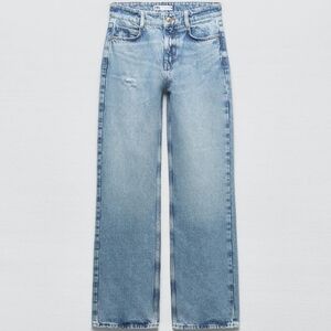 NWT Size 10 Zara Low Rise Straight-cut Jeans